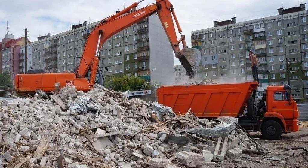 Профессиональный вывоз строительного мусора в Мурманске в октябре